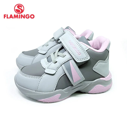 FLAMINGO Autumn&Winter Fashion Sports Shoes High Qality Hook& Loop Anti-slip Kids Shoes for Girl Free Shipping 212B-F29-2653/54