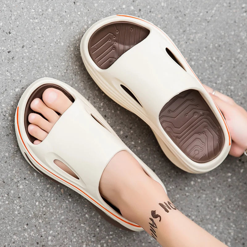 Summer Men's Slippers Indoor Outdoor Sandals Beach Comfortable Soft Slides New Men Casual Shoes Flip-flops Home Slippers Sandals