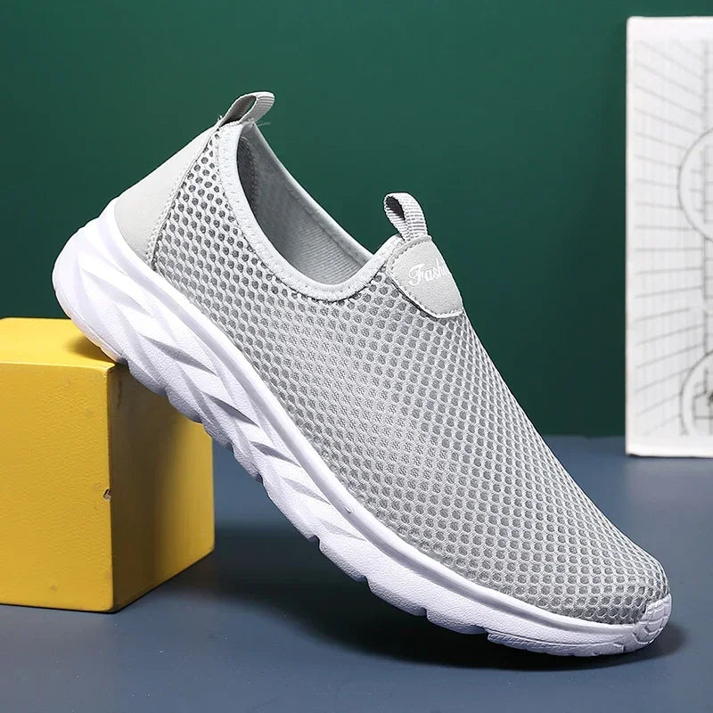 YRZL Sneakers Men Slip on Casual Shoes Breathable Mesh Outdoor Non Slip Sports Shoes Lightweight Comfortable Shoes for Men