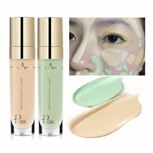 Pudaier Blue Pink Liquid Foundation Face Makeup Nutritious Base Concealer Cream Make up Cosmetics Facial Brighten Corrector Tint