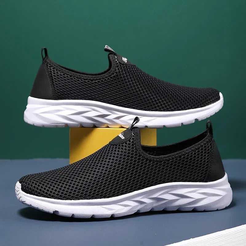 YRZL Sneakers Men Slip on Casual Shoes Breathable Mesh Outdoor Non Slip Sports Shoes Lightweight Comfortable Shoes for Men