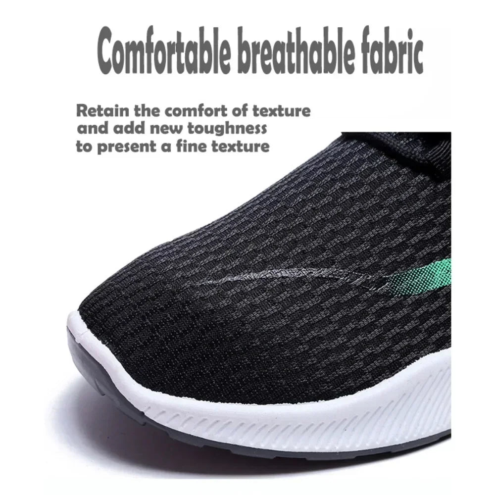 Mens Running Trainers Lightweight Breathable Walking Shoes Simple Fashion Walking Sports Gym Casual Lace Up Shoes