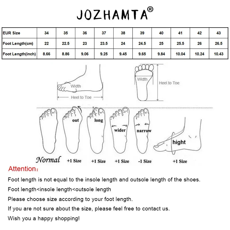 JOZHAMTA Size 34-41 Women Flats Sandals Soft Leather Leopard Wedges Low Heels Summer Shoes 2025ins Casual Beach Daily Dress