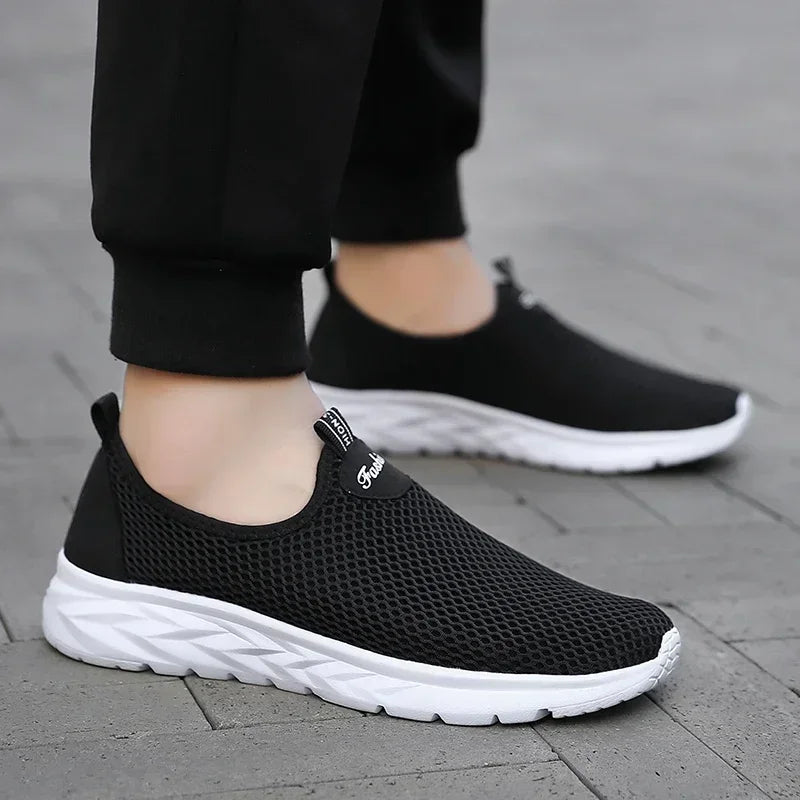 YRZL Sneakers Men Slip on Casual Shoes Breathable Mesh Outdoor Non Slip Sports Shoes Lightweight Comfortable Shoes for Men