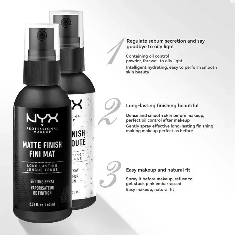 2024 Setting Spray Glossy Matte Base Makeup Oil Control Waterproof Moisturizing Make-up Fixer Spray for All Skin Style