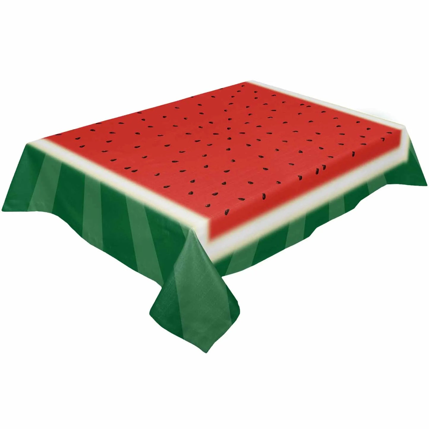 Summer Fruit Watermelon Red Green Waterproof Tablecloth Party Decorations Supplies Rectangle Table Cloth for Kitchen Table Decor