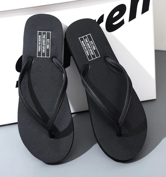 Flip-flops non-slip and wear-resistant outdoor beach slippers household bath bathroom summer clip mop 2410