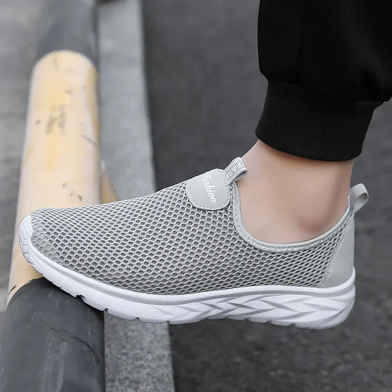 YRZL Sneakers Men Slip on Casual Shoes Breathable Mesh Outdoor Non Slip Sports Shoes Lightweight Comfortable Shoes for Men