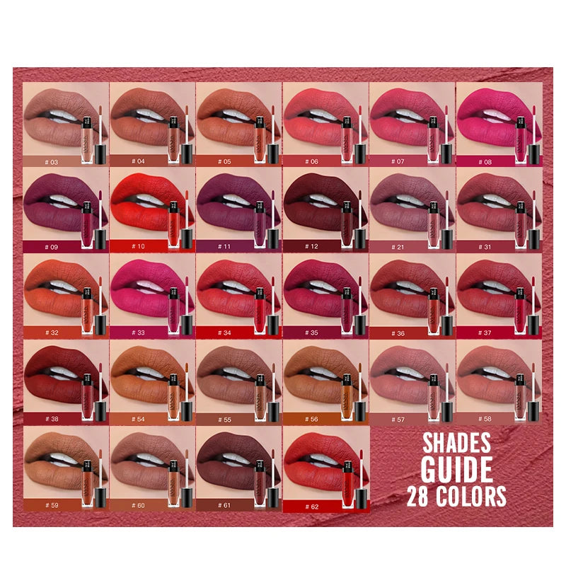 IMAGIC matte 28 color Sexy Matte Lipstick lipgloss Waterproof Long Lasting Gloss Beauty makeup lip gloss fashion lip