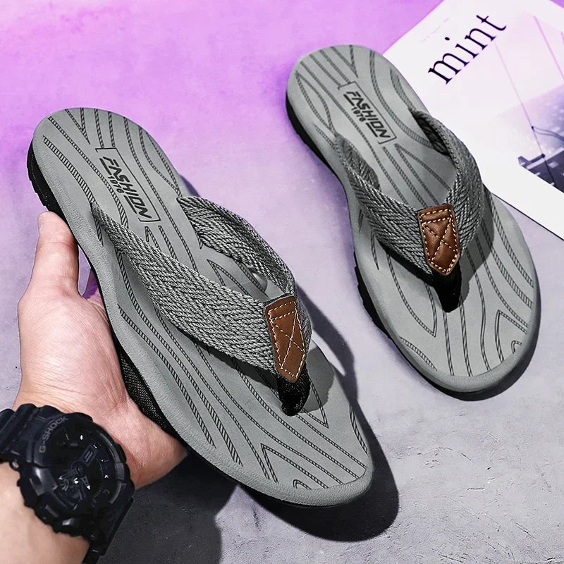 House Slippers Man Summer Shoes Men Original Men's Shoes 2024 Flip Flops Man Genuine Mens Slipper Comfortable Men's Sandal Flop