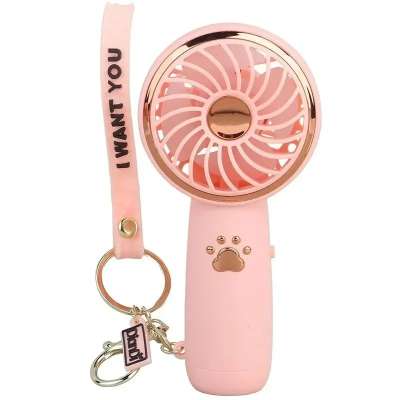 Mini Fan Cute Cartoon Simple Portable Charging USB Handheld Fan Student Outdoor Fan, Best Summer Gift Choice for your family