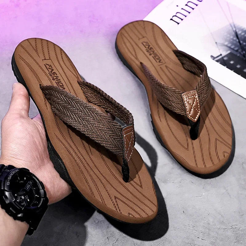 House Slippers Man Summer Shoes Men Original Men's Shoes 2024 Flip Flops Man Genuine Mens Slipper Comfortable Men's Sandal Flop