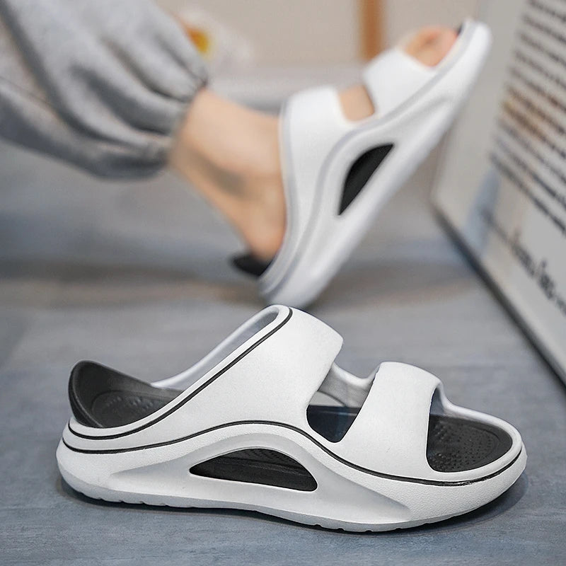 Trendy Men's Slippers Indoor Outdoor Sandals Beach Comfortable Soft Slides New Men Casual Shoes Flip-flops Home Slippers Sandals