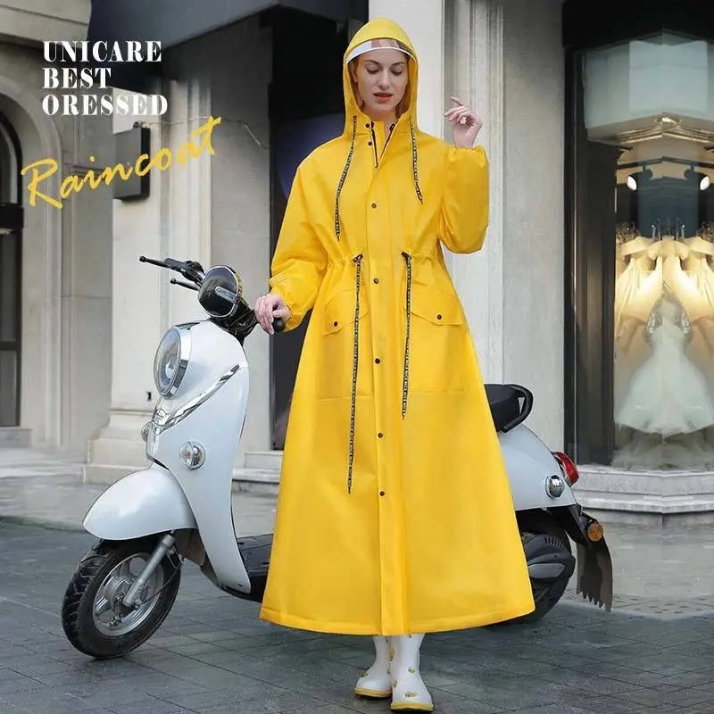 Fishing Hiking Electric Bicycle Adult Raincoat Women's Zipper Men's Women's Single Long Full body Riding Storm proof Raincoat