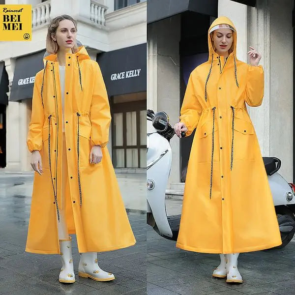 Fishing Hiking Electric Bicycle Adult Raincoat Women's Zipper Men's Women's Single Long Full body Riding Storm proof Raincoat