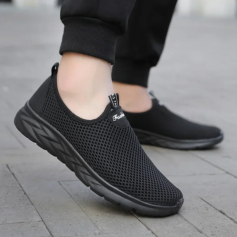 YRZL Sneakers Men Slip on Casual Shoes Breathable Mesh Outdoor Non Slip Sports Shoes Lightweight Comfortable Shoes for Men